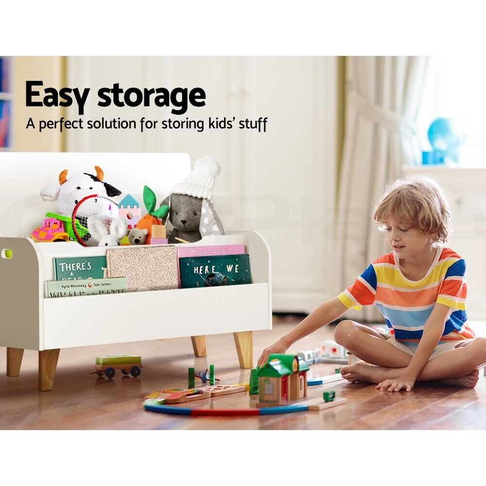 Keezi Kids Toy Box Chest Bookshelf Storage Children Bookcase Organiser Display