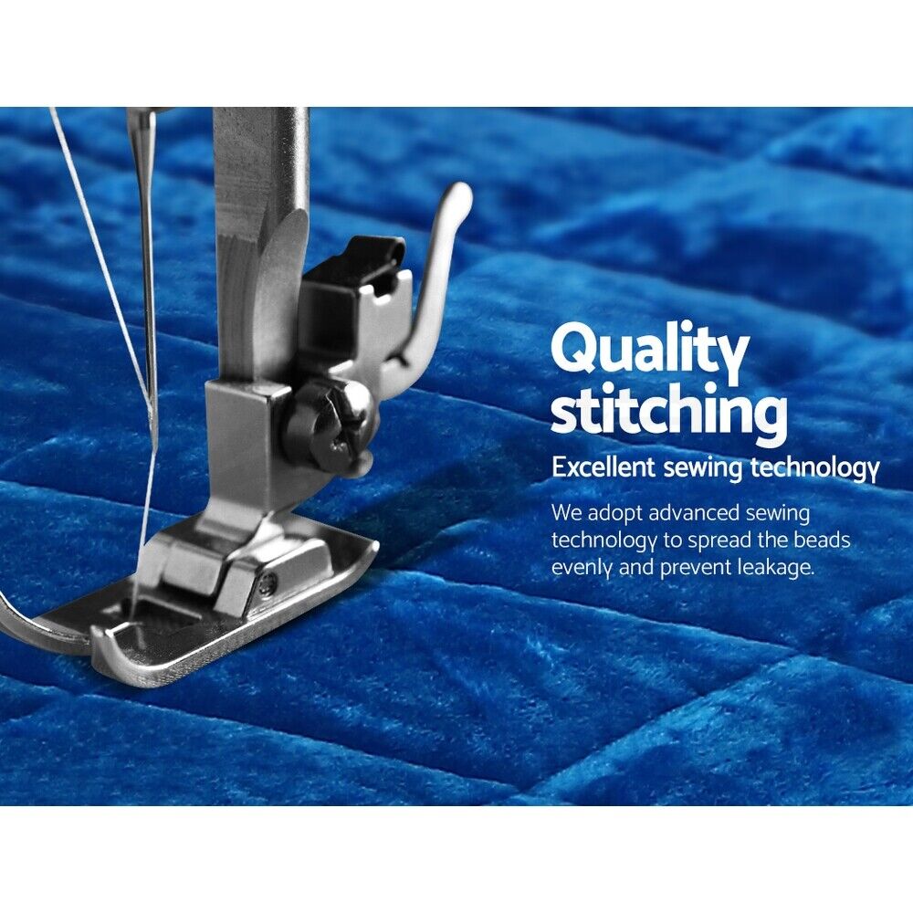 Giselle Bedding Faux Mink Quilt Blue Queen