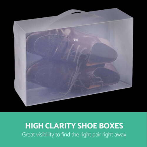 Artiss 20X Shoe Box Storage Clear Case Foldable Stackable