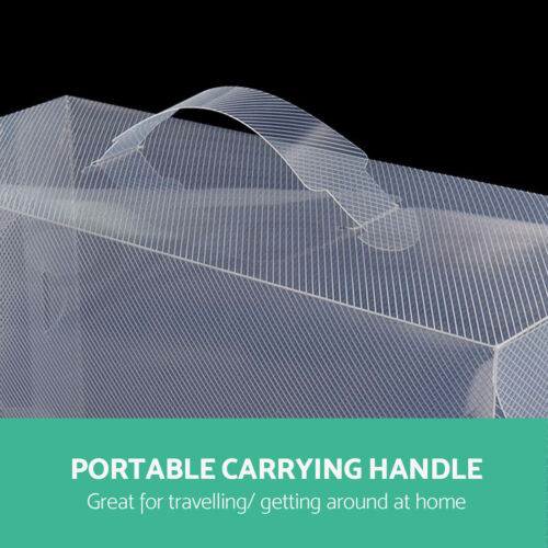 Artiss 40X Shoe Box Storage Clear Case Foldable Stackable