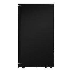 Devanti 198L Bar Fridge Dual Glass Door w/Light Black