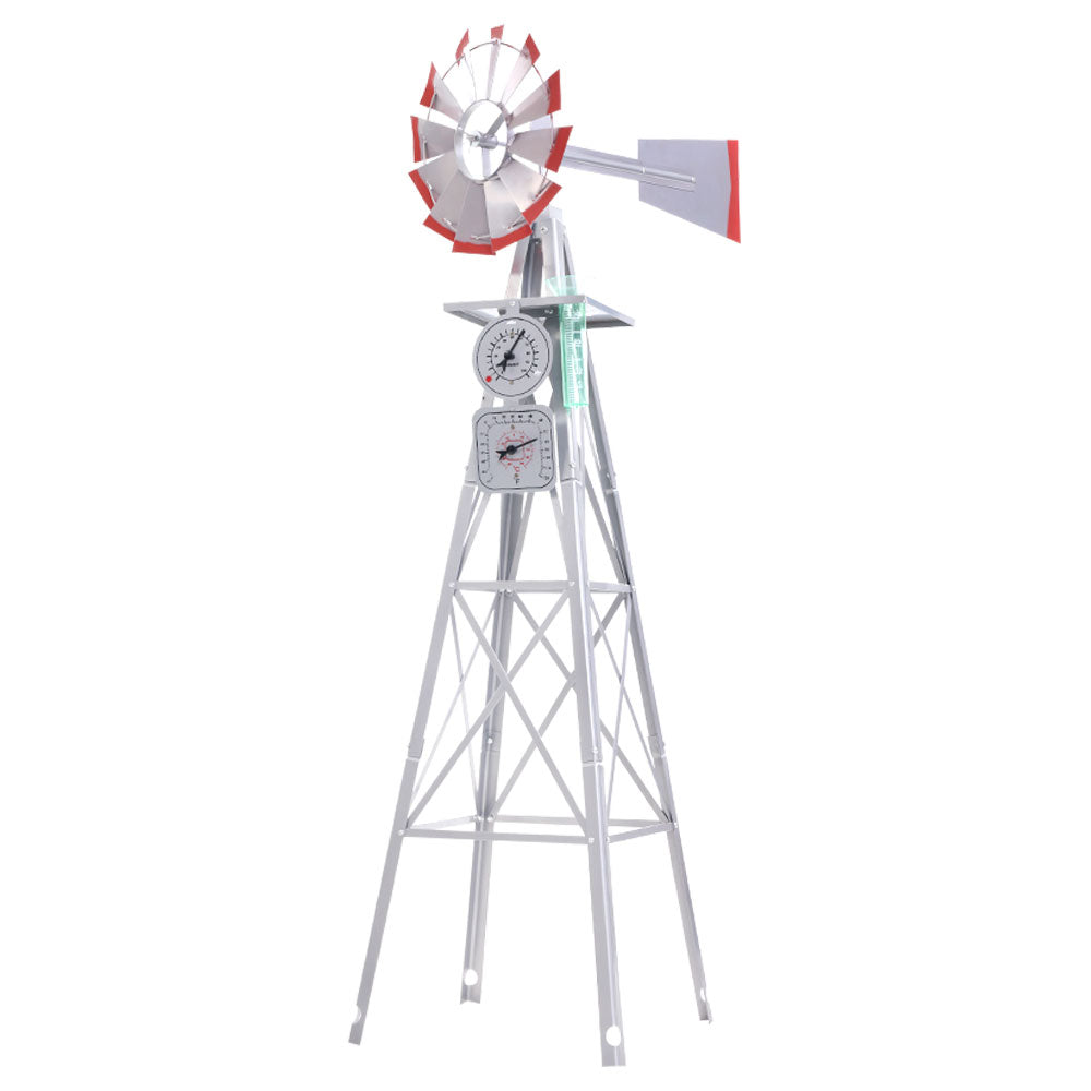 Garden Windmill 4FT 146cm Metal Ornaments Outdoor Decor Ornamental Wind Mill