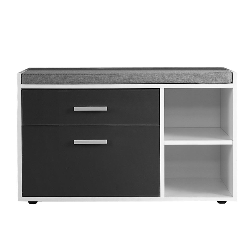 Artiss Shoe Cabinet Bench Shoes Storage Organiser Rack Wooden Cupboard Fabric
