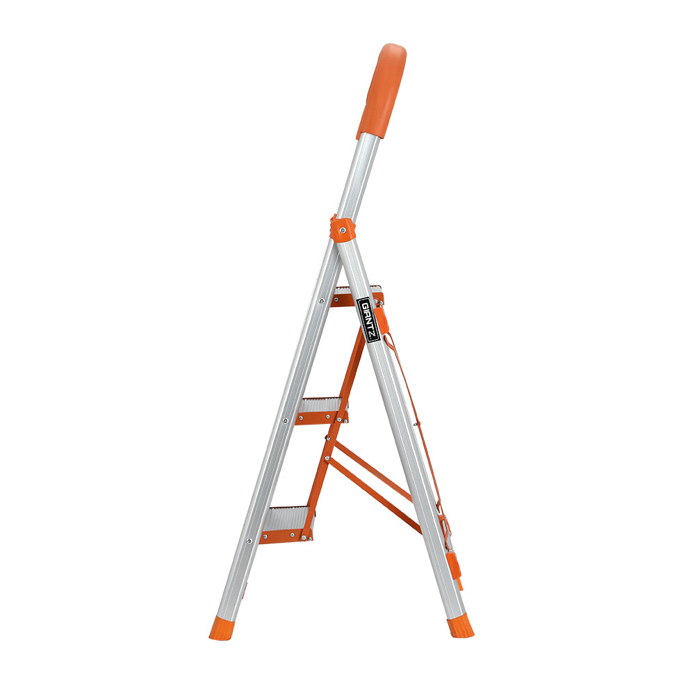 Giantz 3 Step Ladder Multi-Purpose Folding Aluminium Light Weight Platform