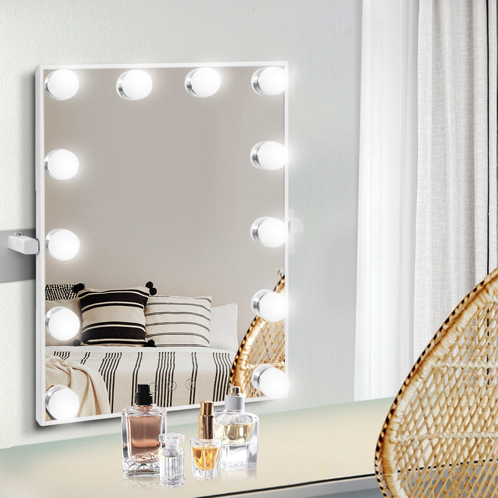 Embellir Wall mirror Makeup Mirror With Light Vanity 12 LED Bulbs Hollywood
