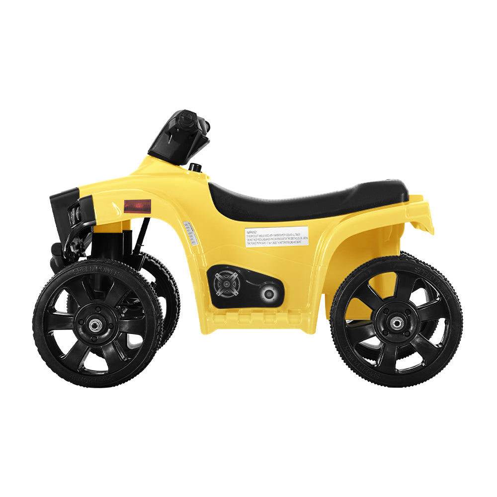 Rigo Kids Ride On Car ATV Quad Motorbike 4 Wheeler Electric Toys Battery Yellow