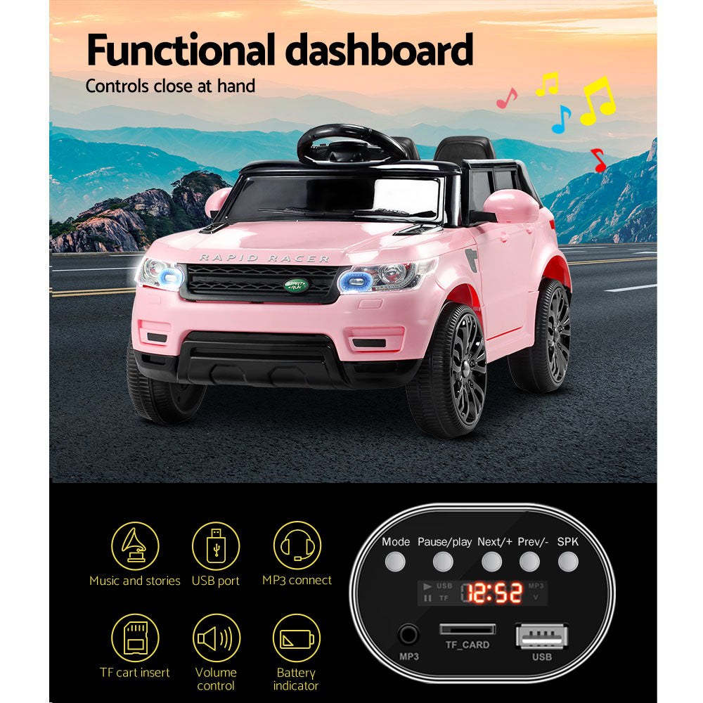 Rigo Ride On Car Kids Electric Ride On Cars SUV Remote 12V Pink