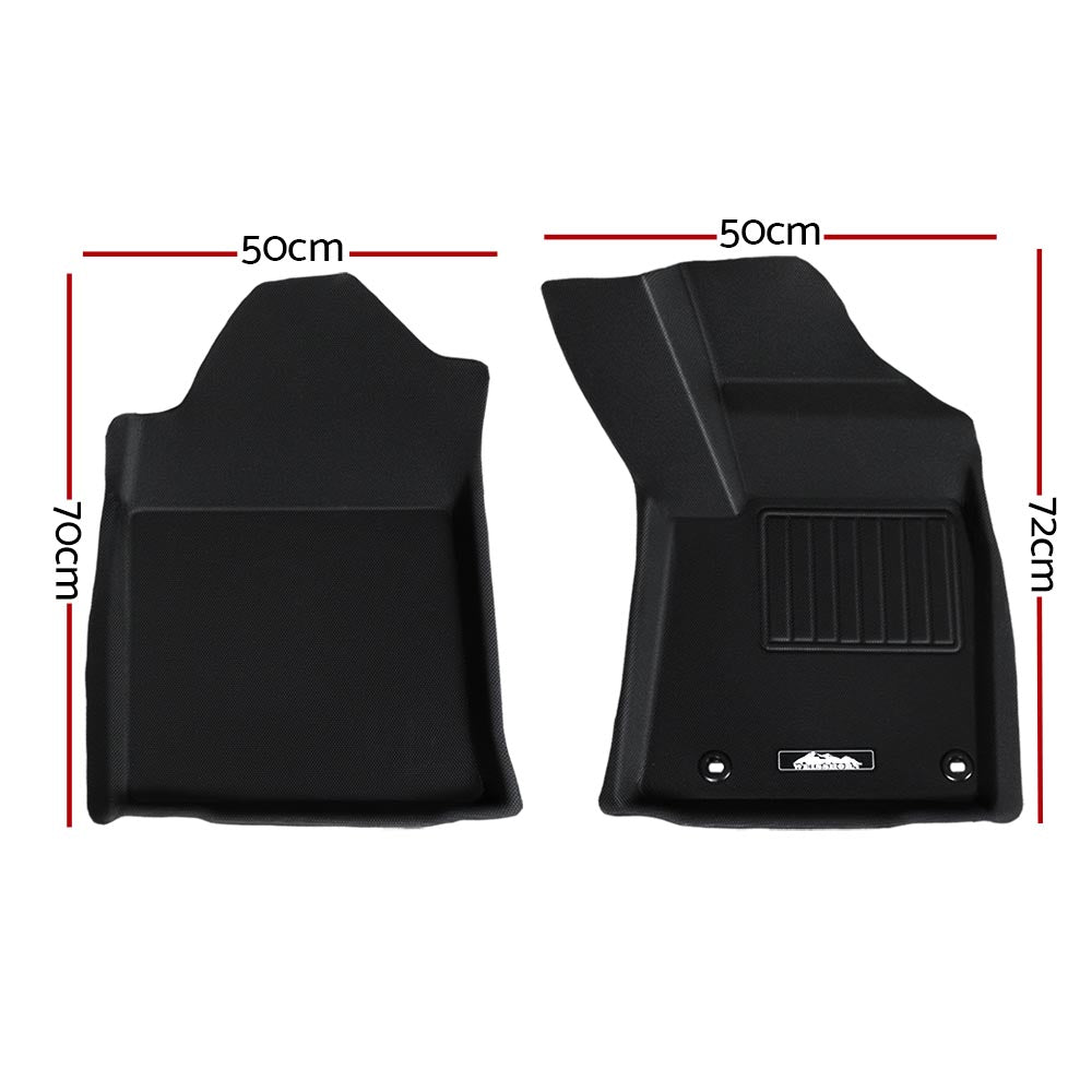 Weisshorn Car Rubber Floor Mats Compatible for Toyota Hilux Dual Cab 2015-2022