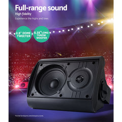 2-Way In-Wall Speakers Home Speaker Outdoor Indoor Audio TV Stereo 150W
