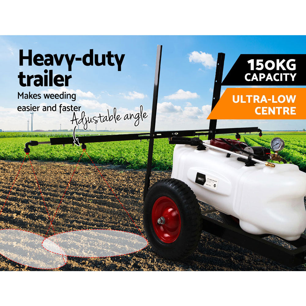 Giantz Weed Sprayer 100L Trailer 1.5m Boom Garden Spray