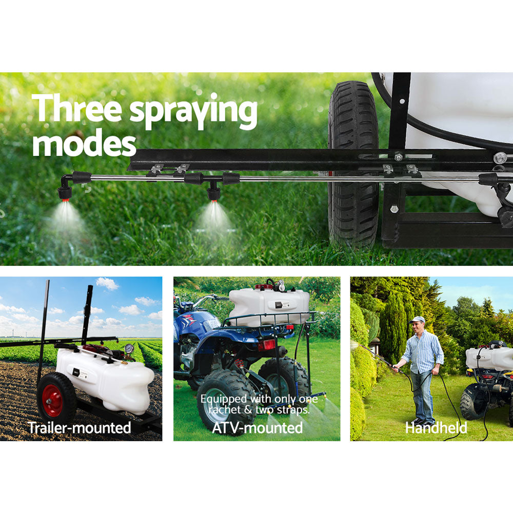 Giantz Weed Sprayer 100L Trailer 1.5m Boom Garden Spray