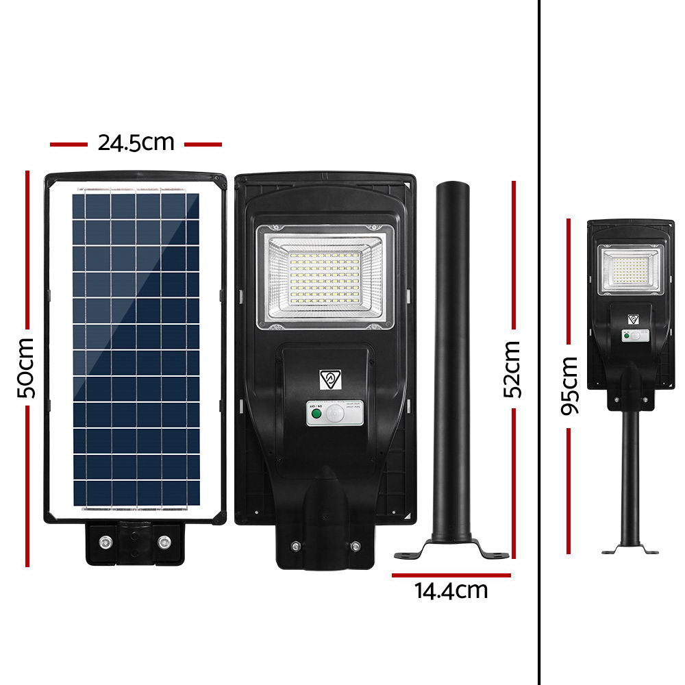 Leier LED Solar Street Lights Outdoor Garden Flood Light Motion Sensor Remote