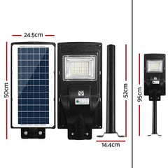 Leier LED Solar Street Lights Outdoor Garden Flood Light Motion Sensor Remote