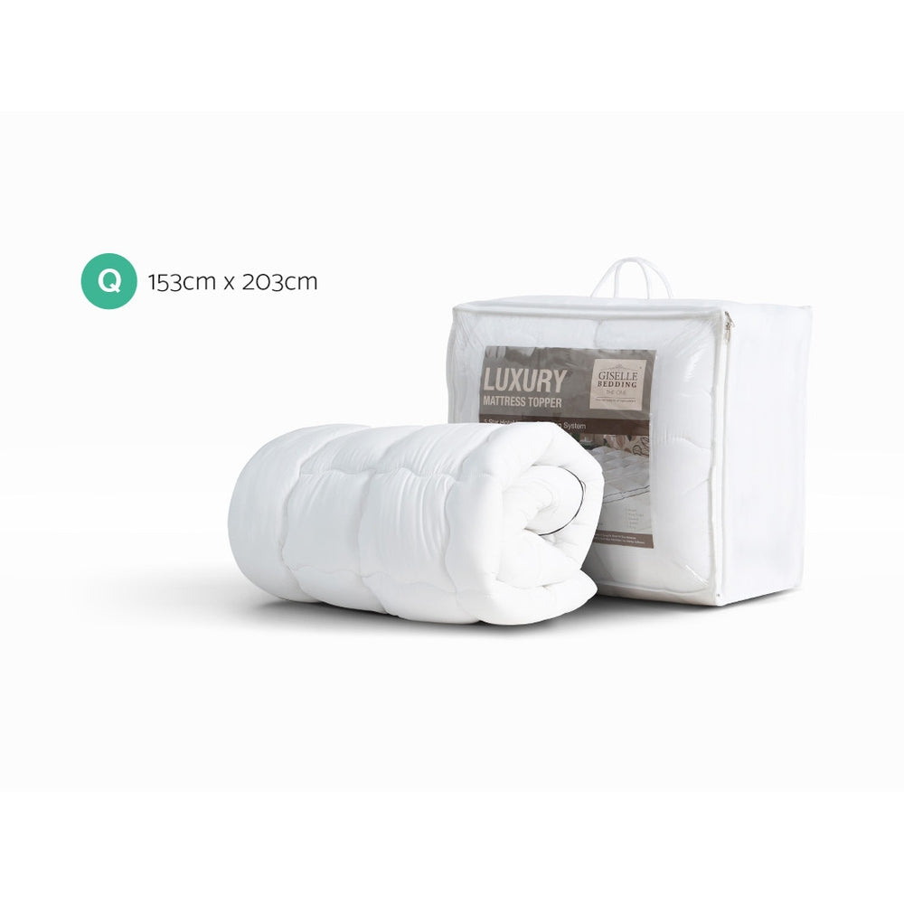 Giselle Bedding Mattress Topper Pillowtop Toppers Mattress Protector Queen