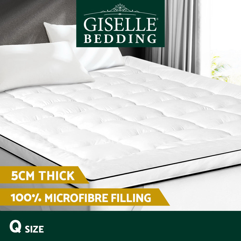 Giselle Bedding Mattress Topper Pillowtop Toppers Mattress Protector Queen