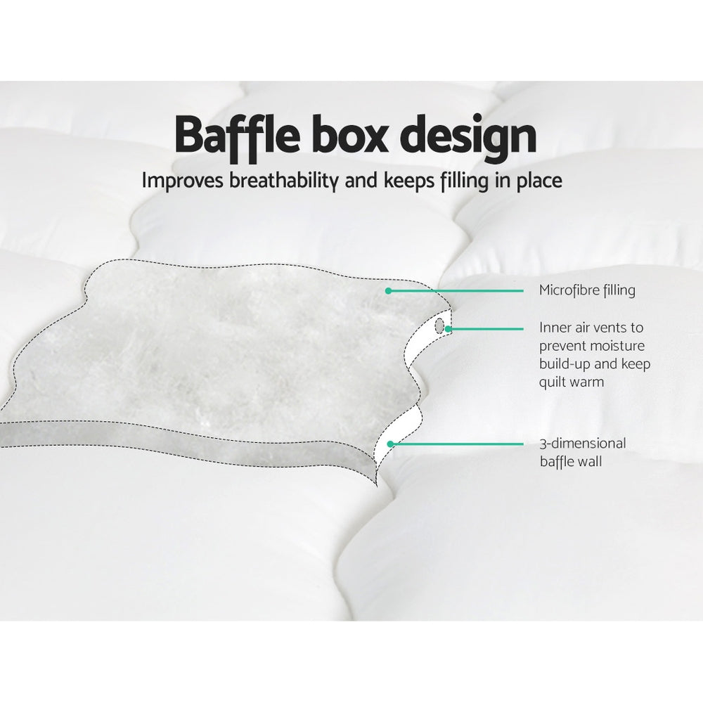 Giselle Bedding Mattress Topper Pillowtop Toppers Mattress Protector Queen