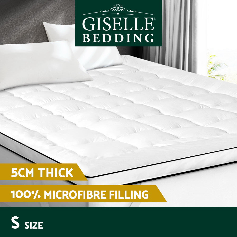 Giselle Bedding Mattress Topper Pillowtop Toppers Mattress Protector Single