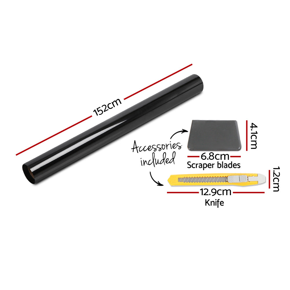 Giantz Window Tint Film Black Roll 35% VLT Home House 152cmX30m Tinting Tool