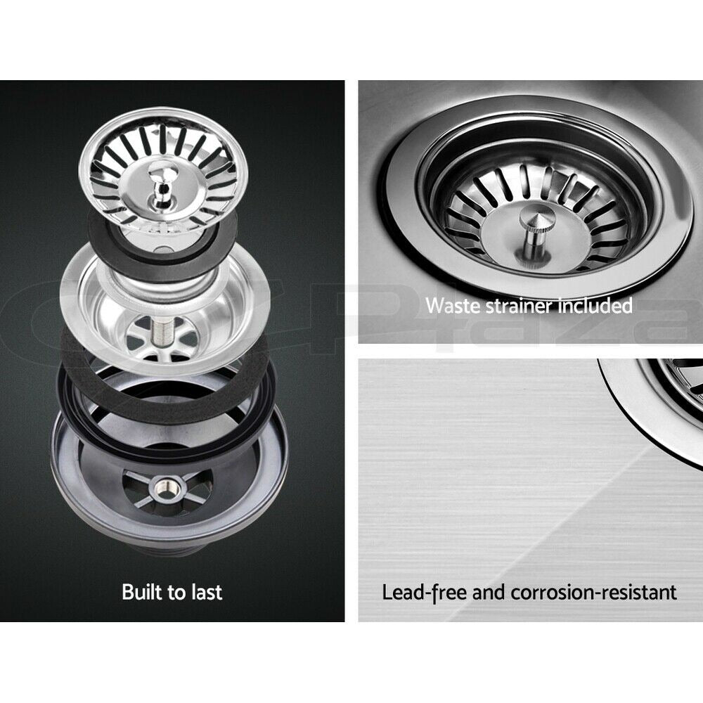 Cefito Kitchen Sink Basin Stainless Steel Under/Top/Flush Mount Bowl 510X450MM