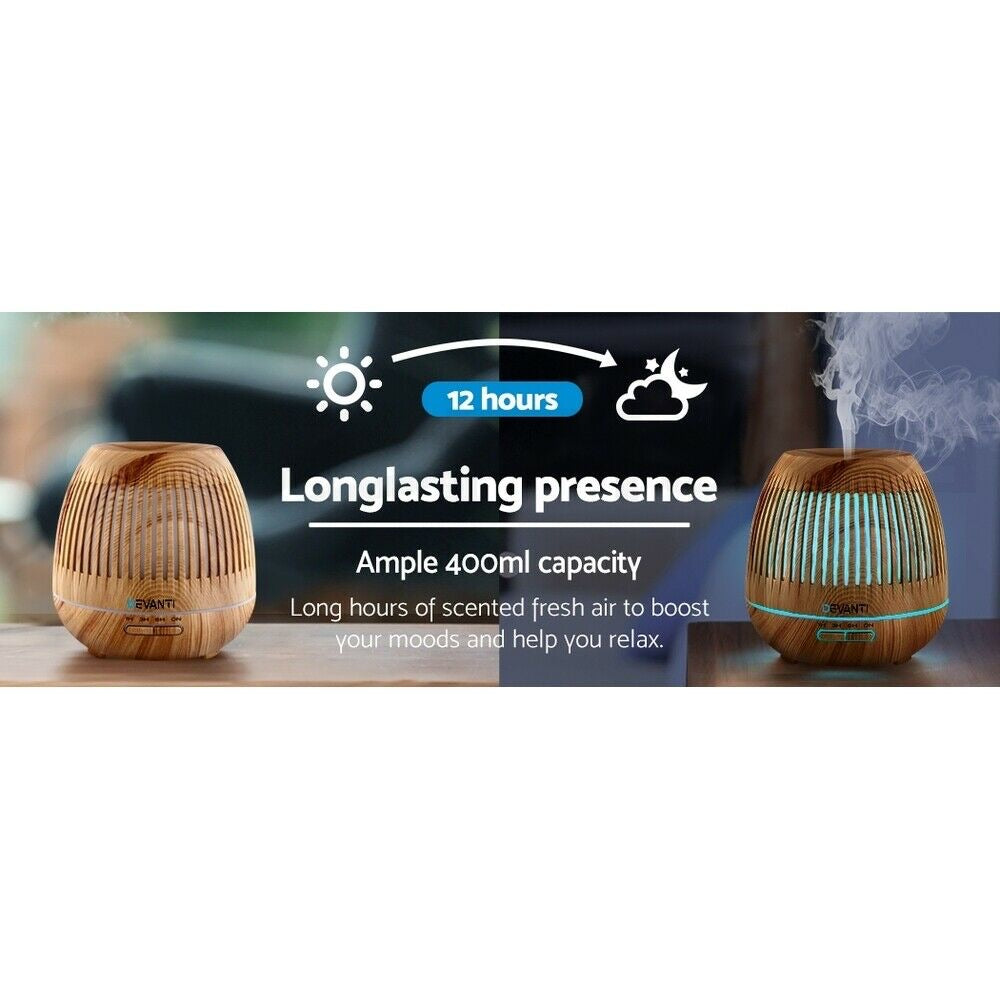Devanti Aroma Diffuser Aromatherapy Humidifier 400ml