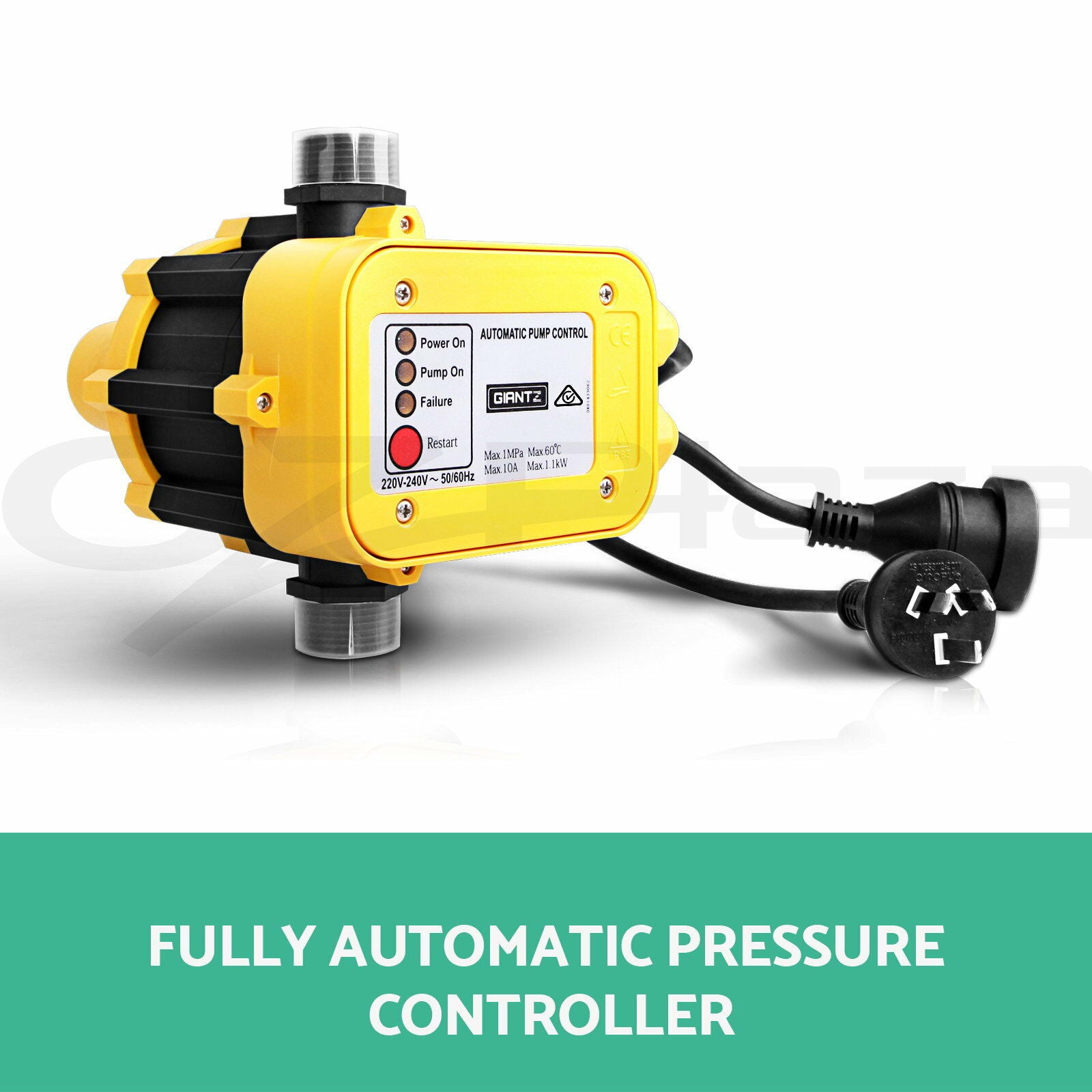 Giantz Auto Pressure Switch Control Electric Electronic Water Pump Controller