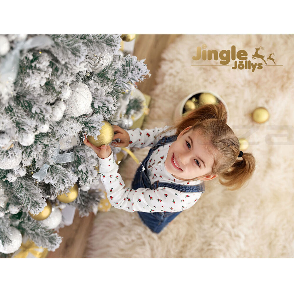 Jingle Jollys Christmas Tree 1.8M Xmas Trees Decorations Snowy 758 Tips