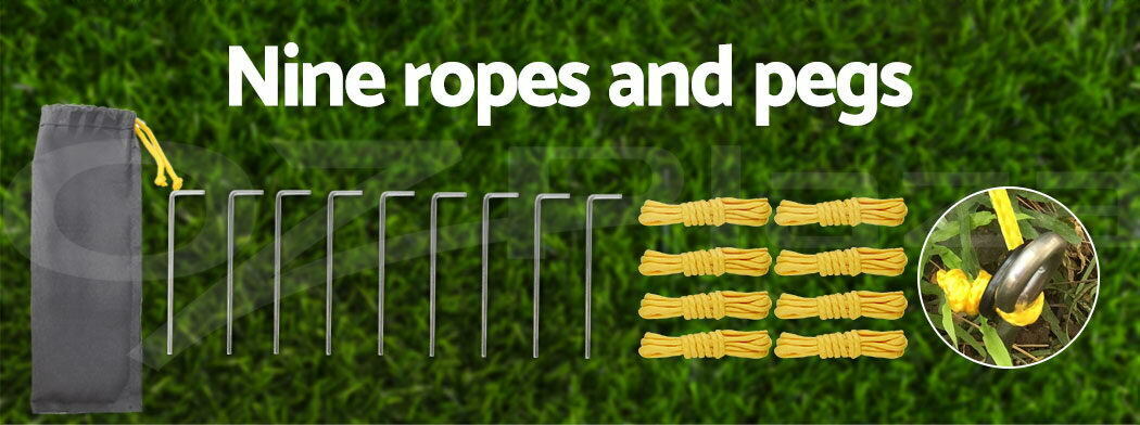 Caravan Privacy Screen Roll Out Awning 4.6x1.95M End Wall Side Sun Shade Grey