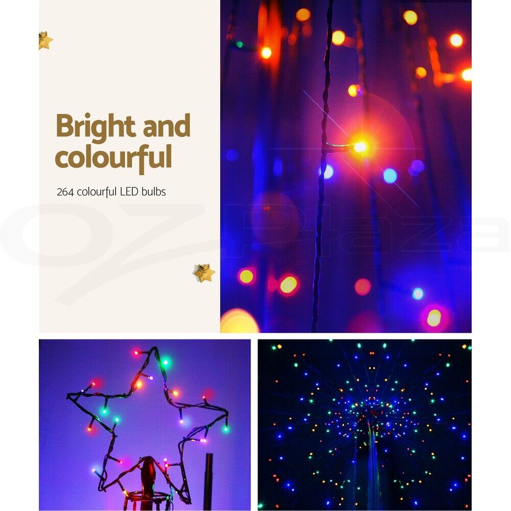 2.1M Christmas Tree 264 LED Solar Jingle Jollys