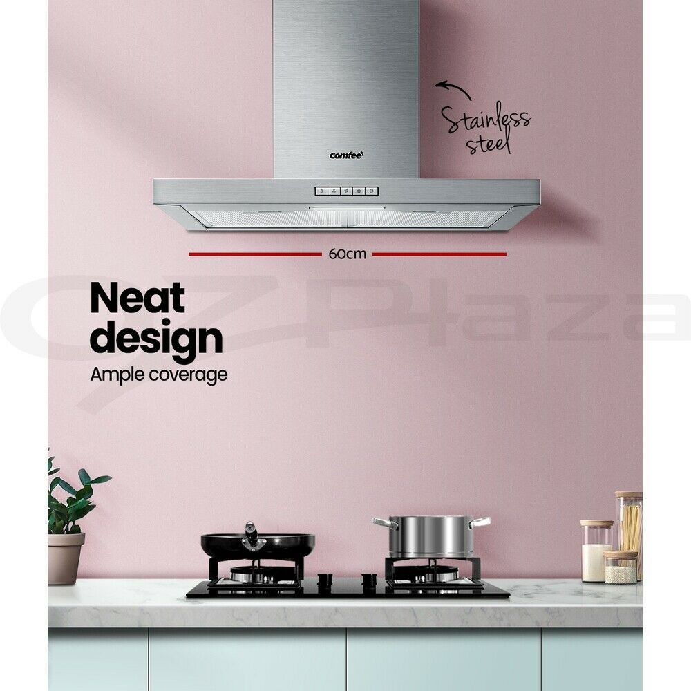 Comfee 600mm Rangehood 60cm Range Hood LED Light