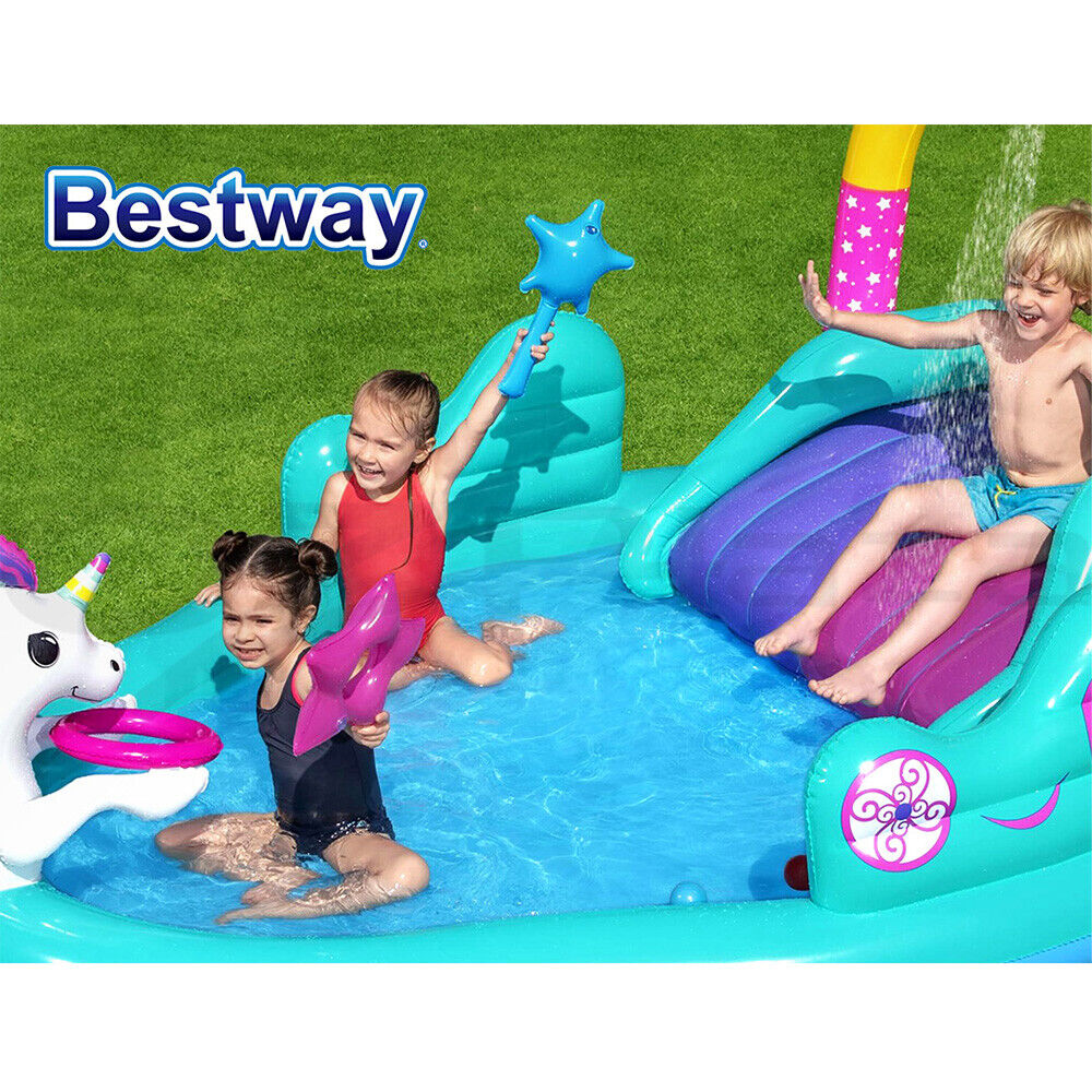 Bestway Kids Pool 274x198x137cm Inflatable Above Ground Swimming Play Pools 220L
