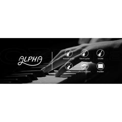 Alpha 61 Keys Electronic Piano Keyboard Digital Electric w/ Stand Beginner Silver