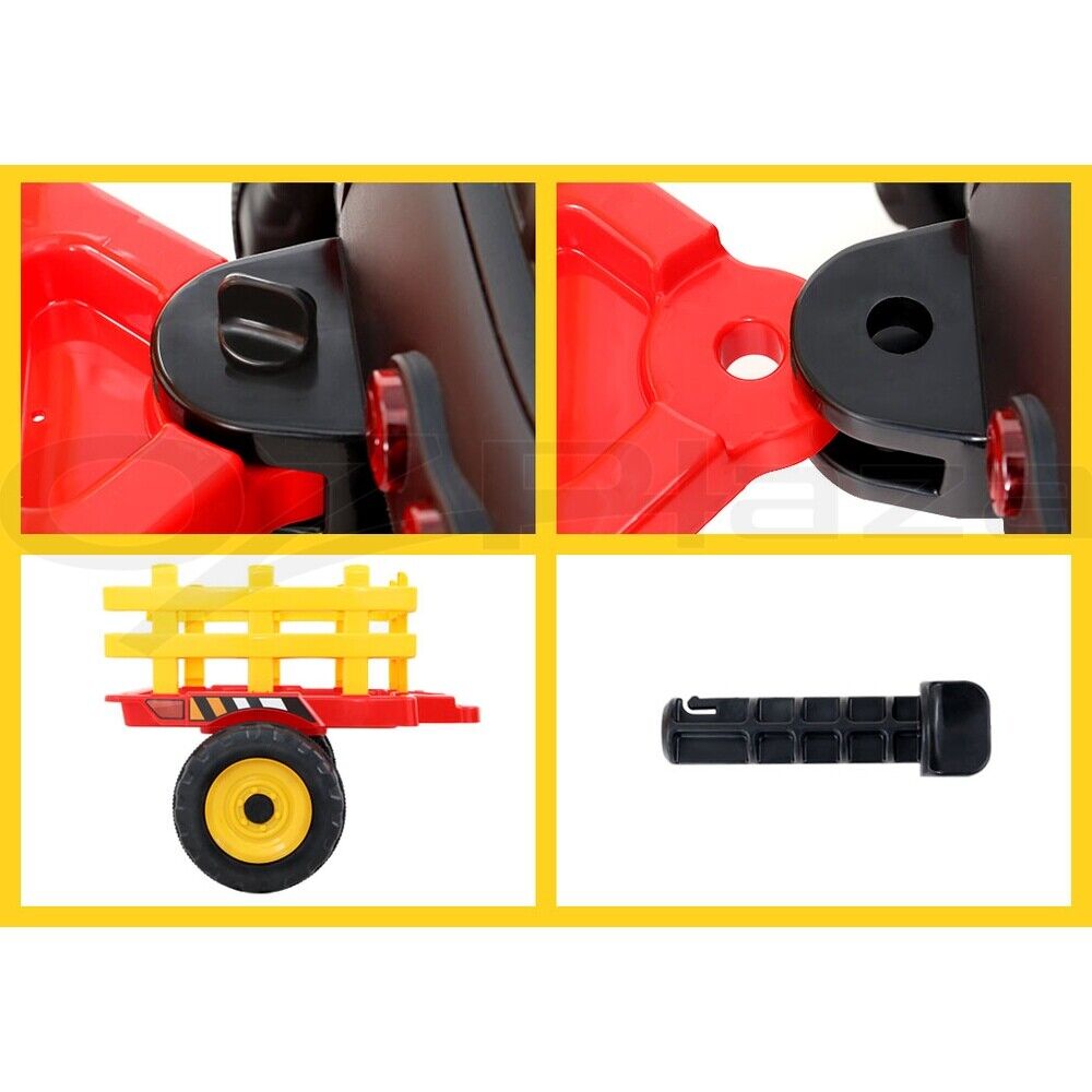 Rigo Kids Electric Ride On Car Tractor Toy Cars 12V Red
