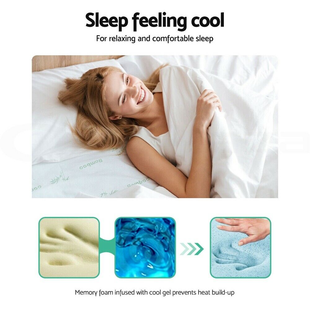 Giselle Bedding Memory Foam Mattress Topper 11-Zone 8cm King