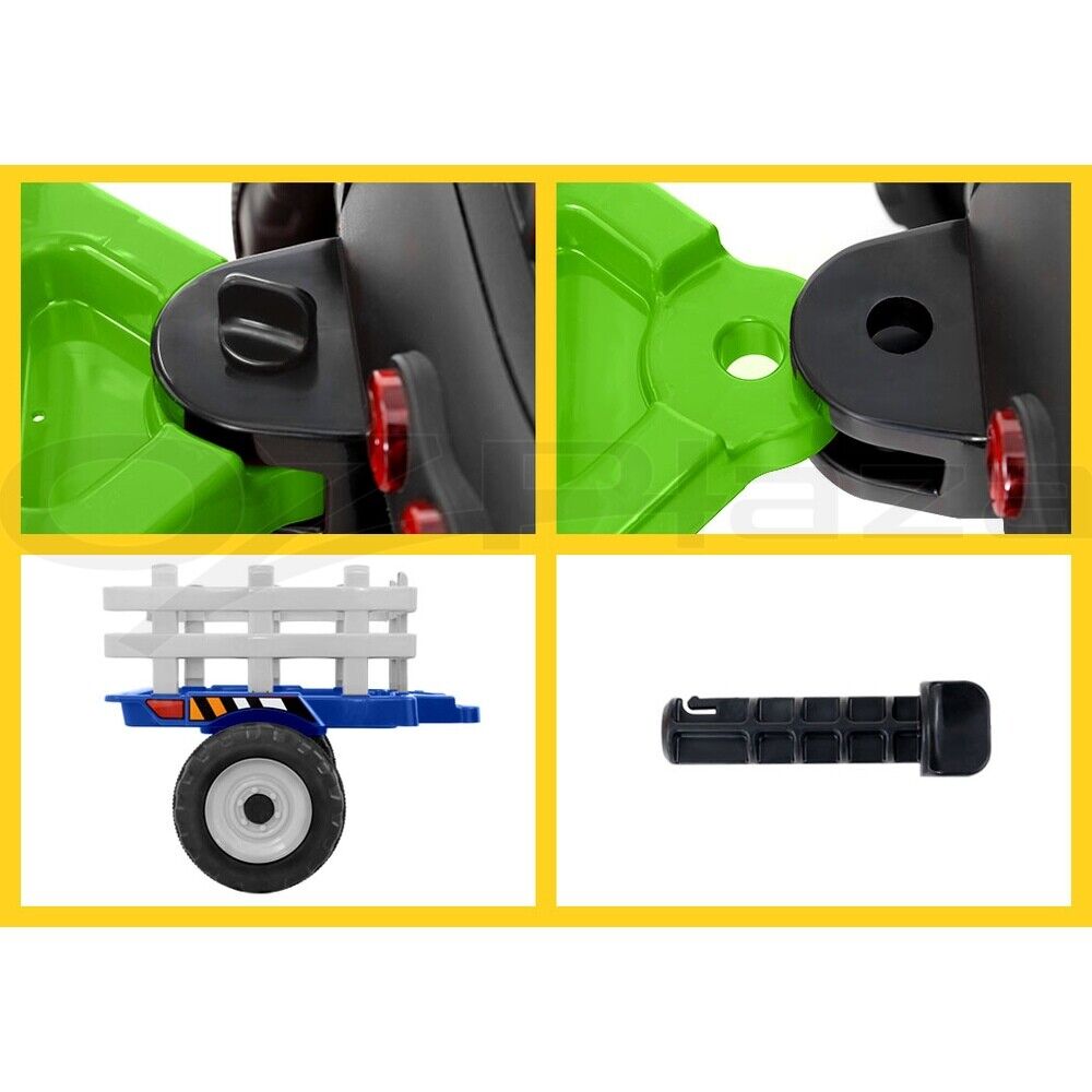 Electric Ride On Car Rigo Kids Ride On Cars Tractor Toy 12V Green