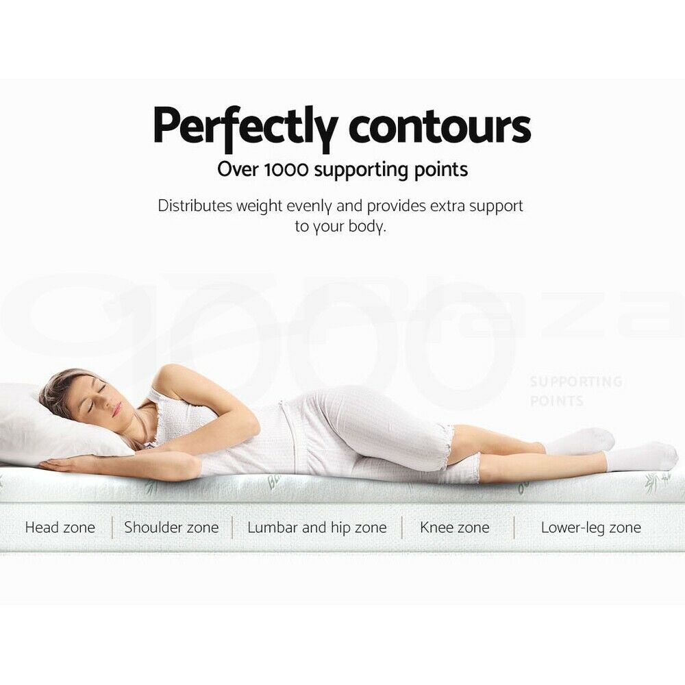 Giselle Bedding Memory Foam Mattress Topper 11-Zone 8cm King