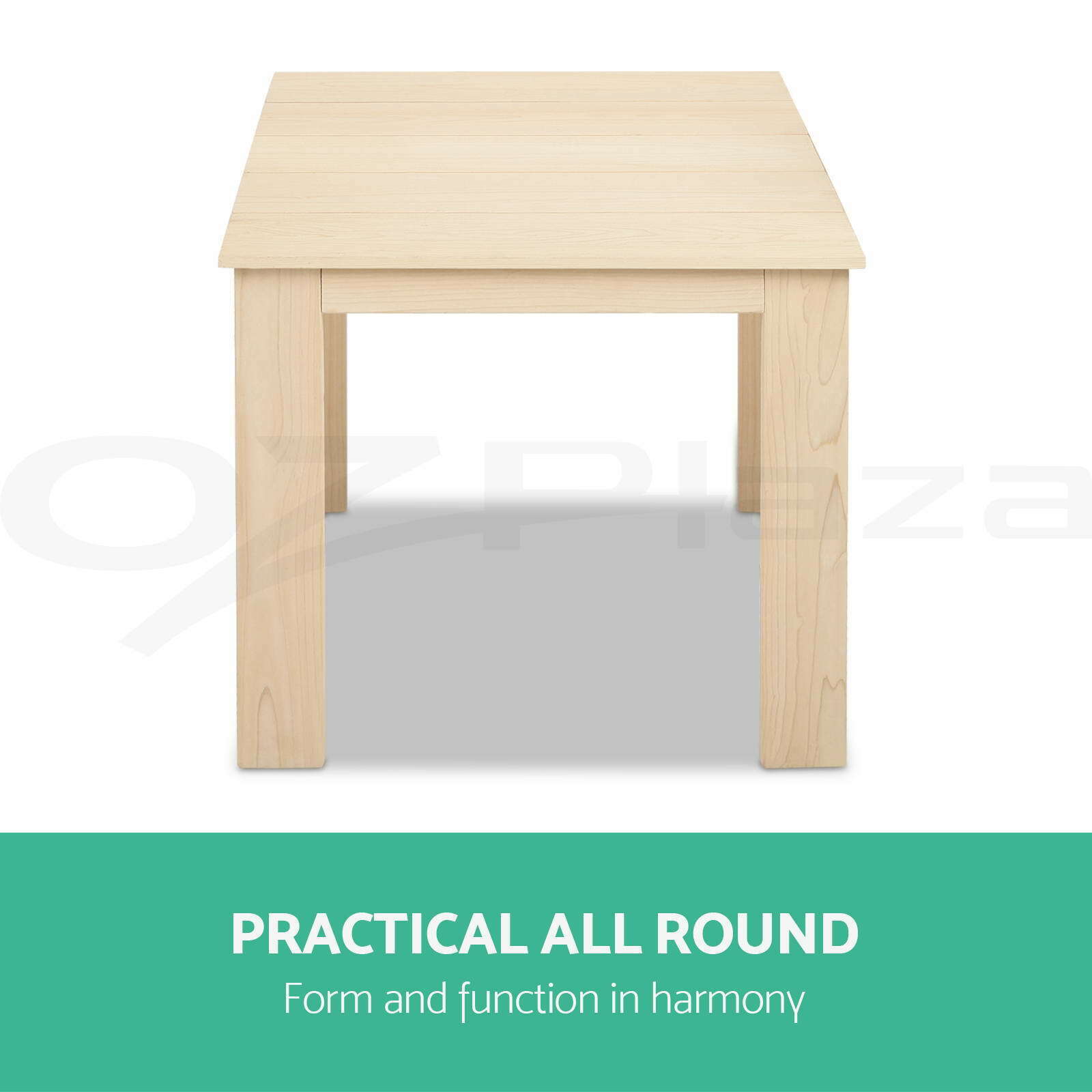 Gardeon Coffee Side Table Wooden Desk Outdoor Furniture Camping Garden Natural