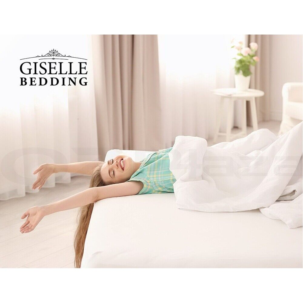 Giselle Bedding Mattress Protector Bamboo Double