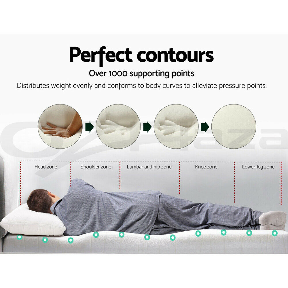 Giselle Bedding Memory Foam Mattress Topper 8cm Single