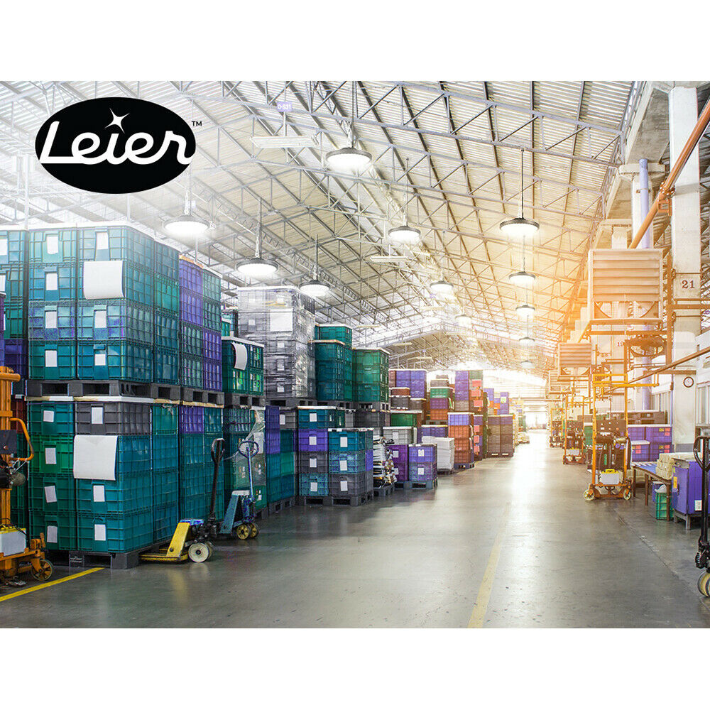 Leier LED High Bay Lights 200W UFO Industrial Workshop Warehouse Factory Lamp