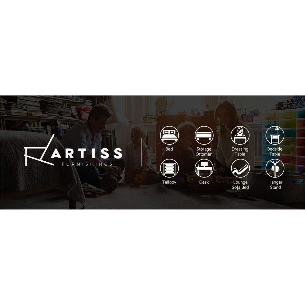 Artiss Bedside Table 1 Drawers with Shelf - CASEY