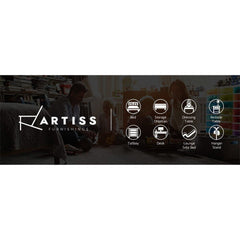 Artiss Bedside Table 1 Drawers with Shelf - CASEY