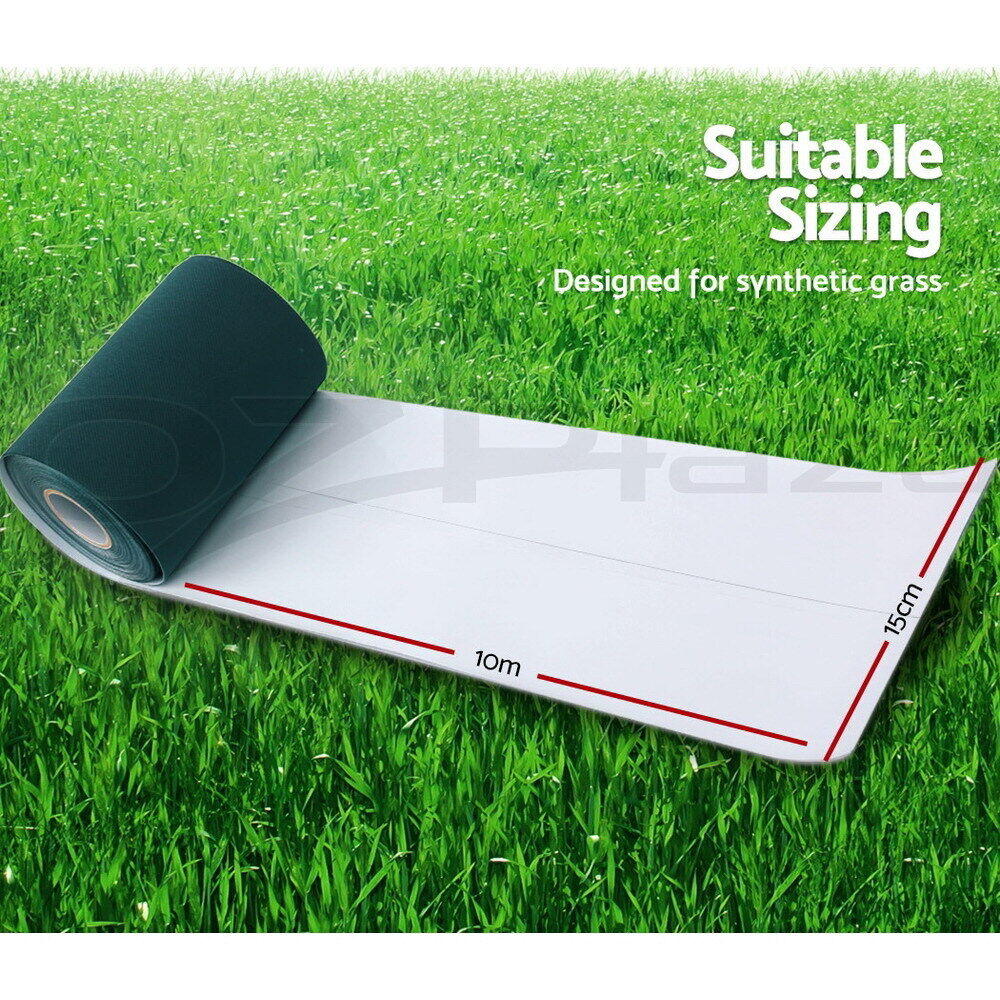 Prime Turf Artificial Grass 15cmx10m Synthetic Self Adhesive Turf Joining Tape Weed Mat