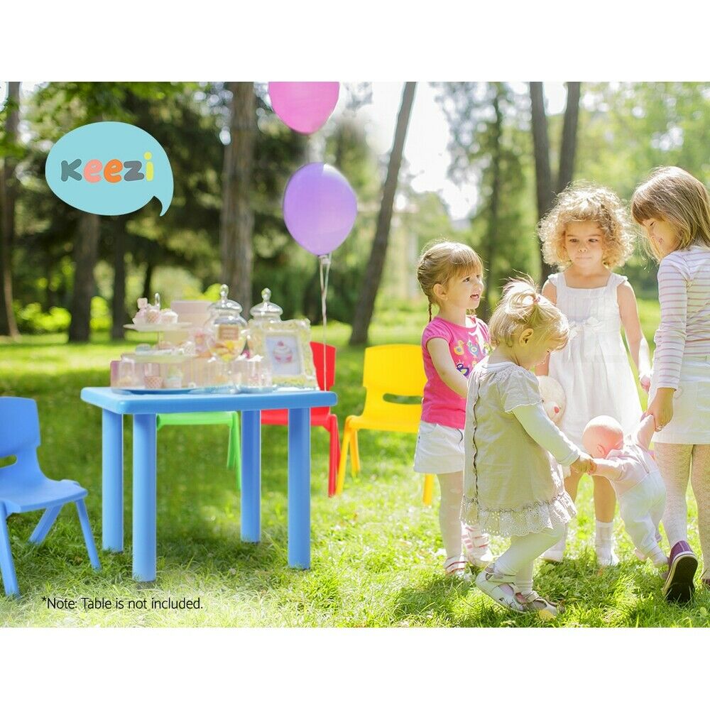 Keezi Kids Chairs Set Plastic Set of 4 Activity Study Chair 50KG