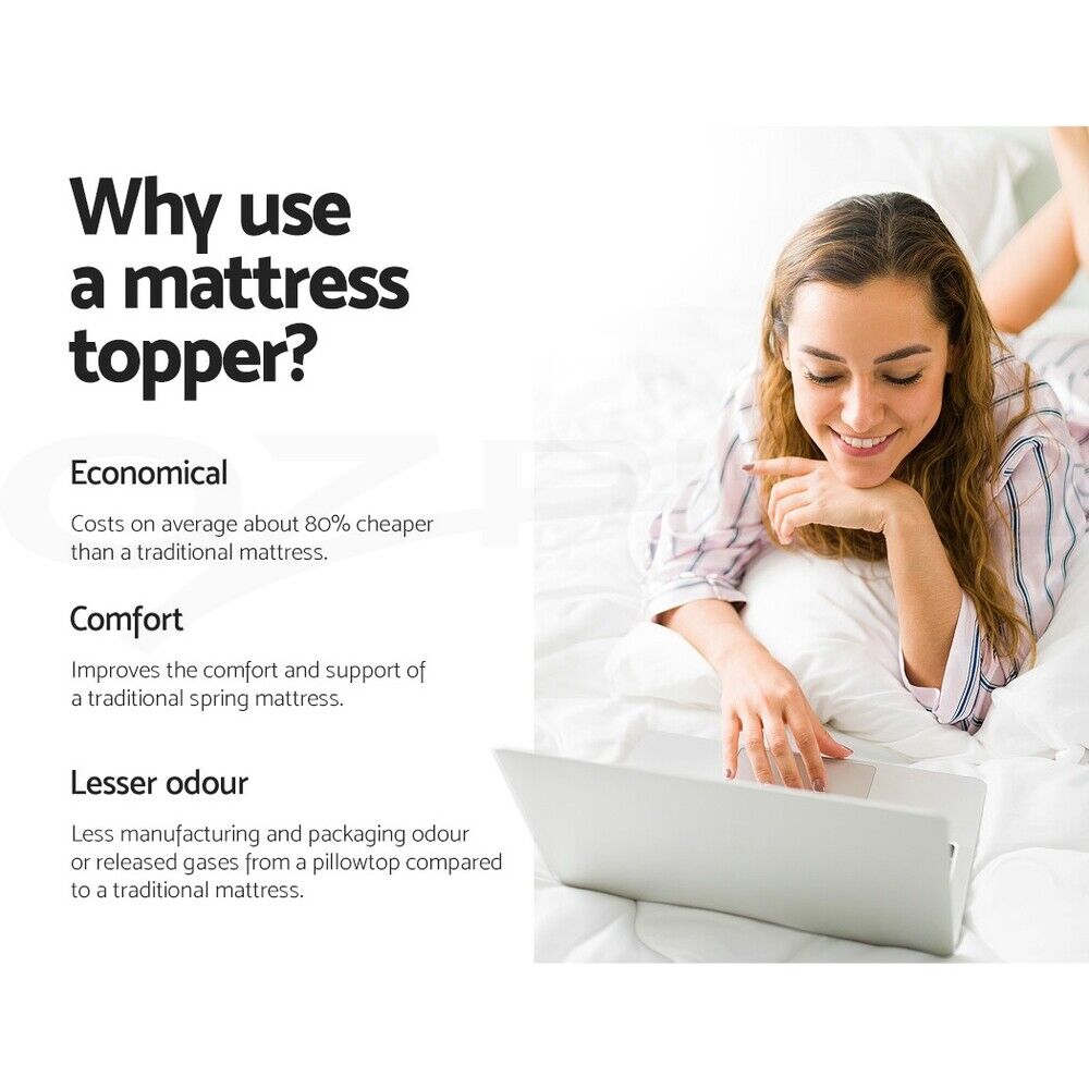 Giselle Bedding Mattress Topper Pillowtop Toppers Mattress Protector Queen