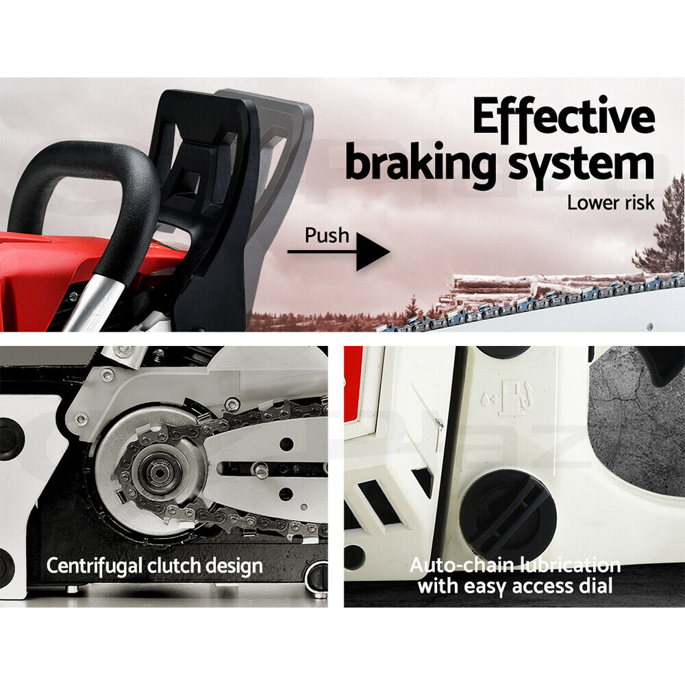 Giantz Chainsaw Petrol 52CC 20" Oregon Bar Commercial E-Start Pruning Chain Saw,Giantz Chainsaw Petrol 88CC 24" Oregon Bar Commercial E-Start Pruning Chain Saw