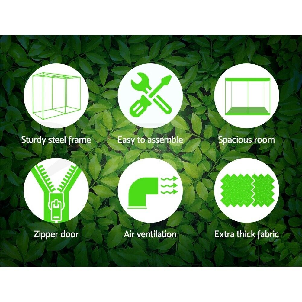 Greenfingers Grow Tent 900x90x180CM 1680D Hydroponics Kit Indoor Plant Room System