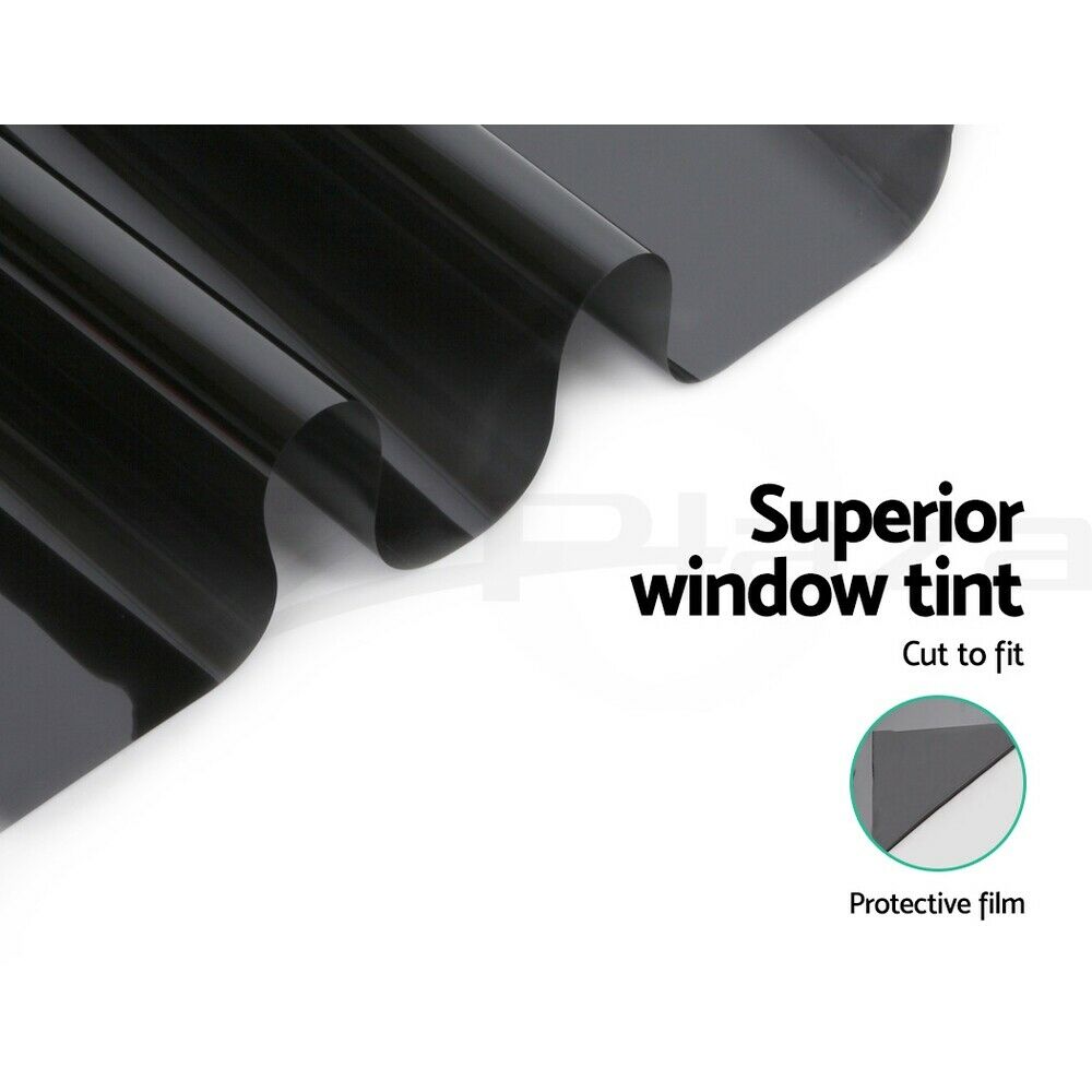 Giantz Window Tint Film Black Roll 35% VLT Home 76cm X 7m Tinting Tools Kit