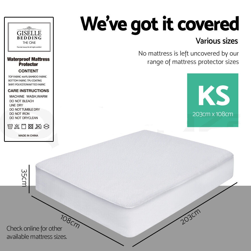 Giselle Bedding Mattress Protector King Single