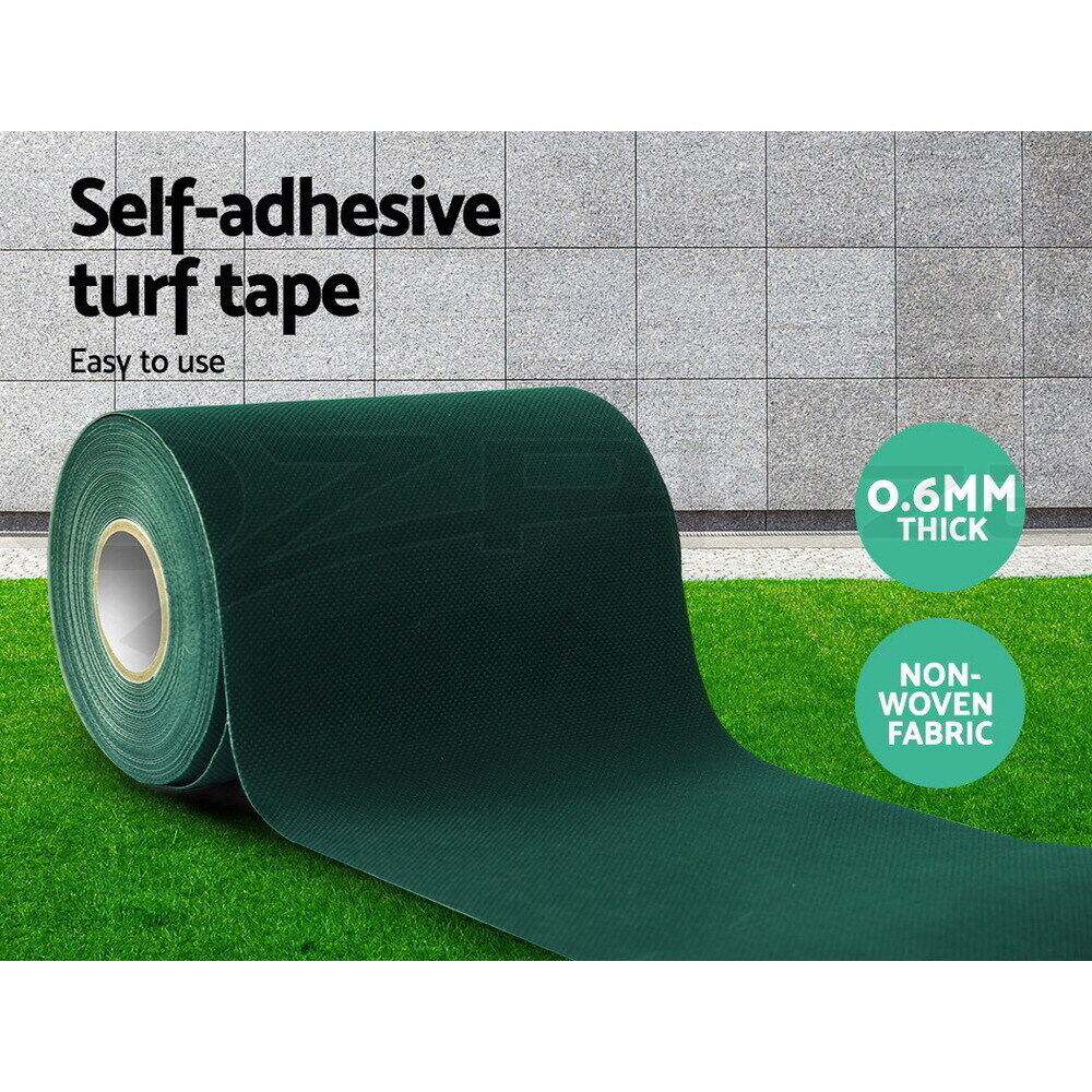 Prime Turf Artificial Grass 15cmx10m Synthetic Self Adhesive Turf Joining Tape Weed Mat