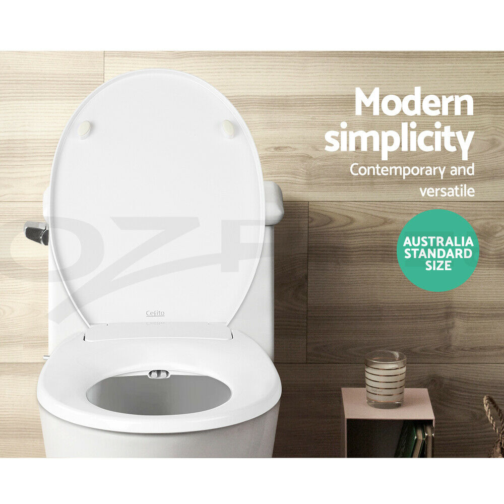 Cefito Non Electric Bidet Toilet Seat Cover Auto Water Spray Wash Knob Control